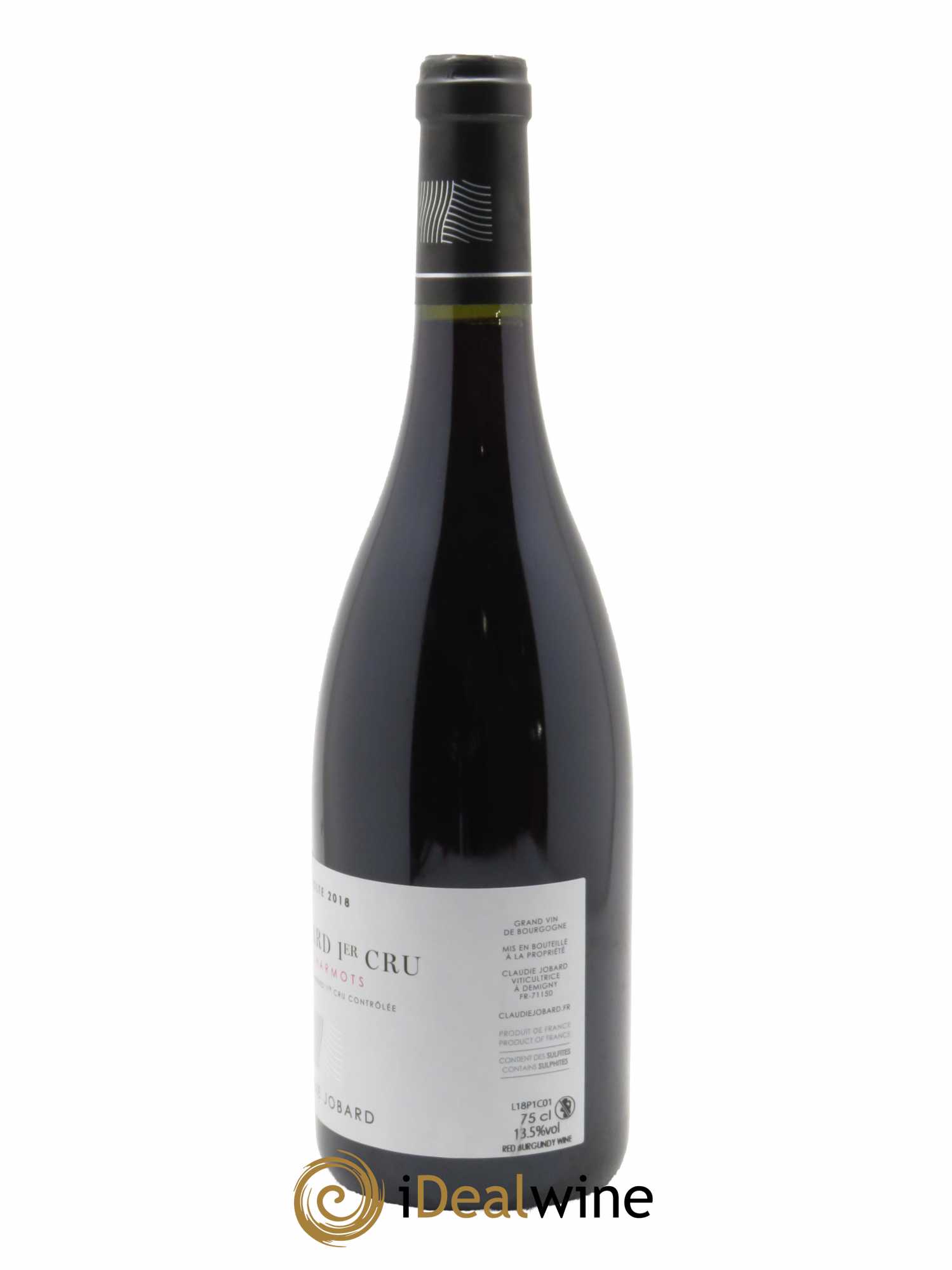 Pommard 1er Cru Les Charmots Claudie Jobard  2018 - Lot de 1 Bouteille