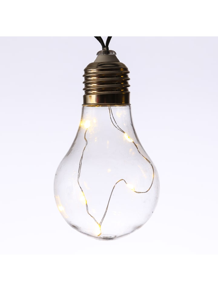 MARELIDA LED Solar Lichterkette Glühbirne L: 1,9m in transparent günstig kaufen onesize
