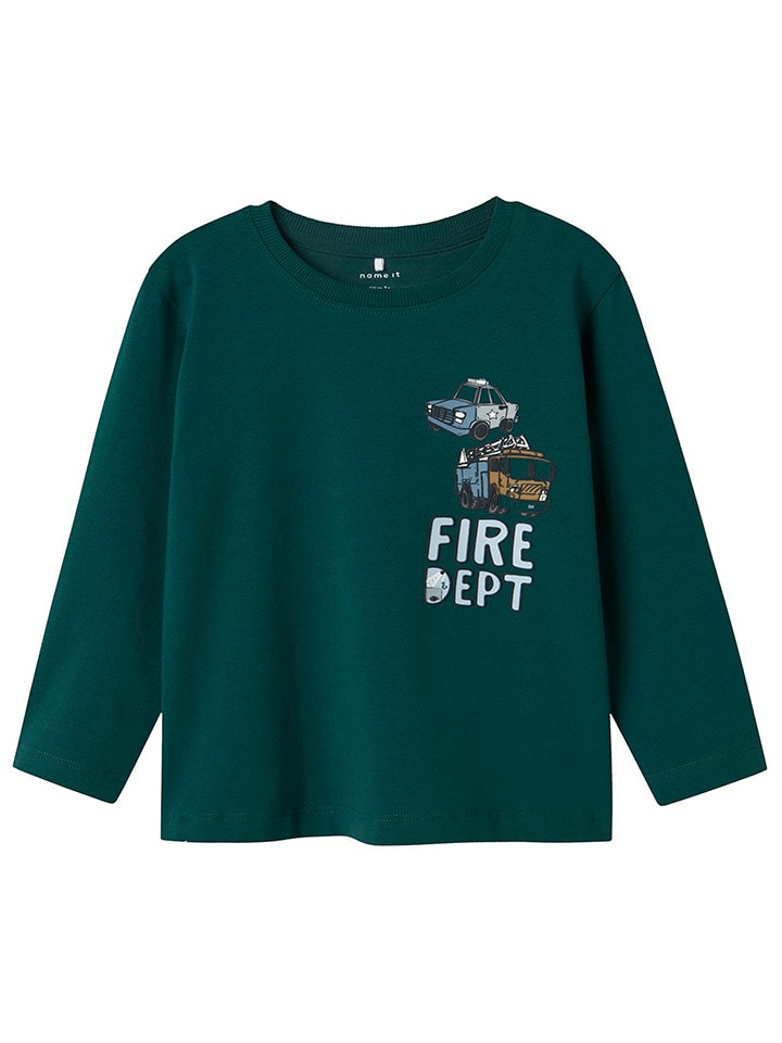 name it Longsleeve in Dunkelgrün günstig kaufen