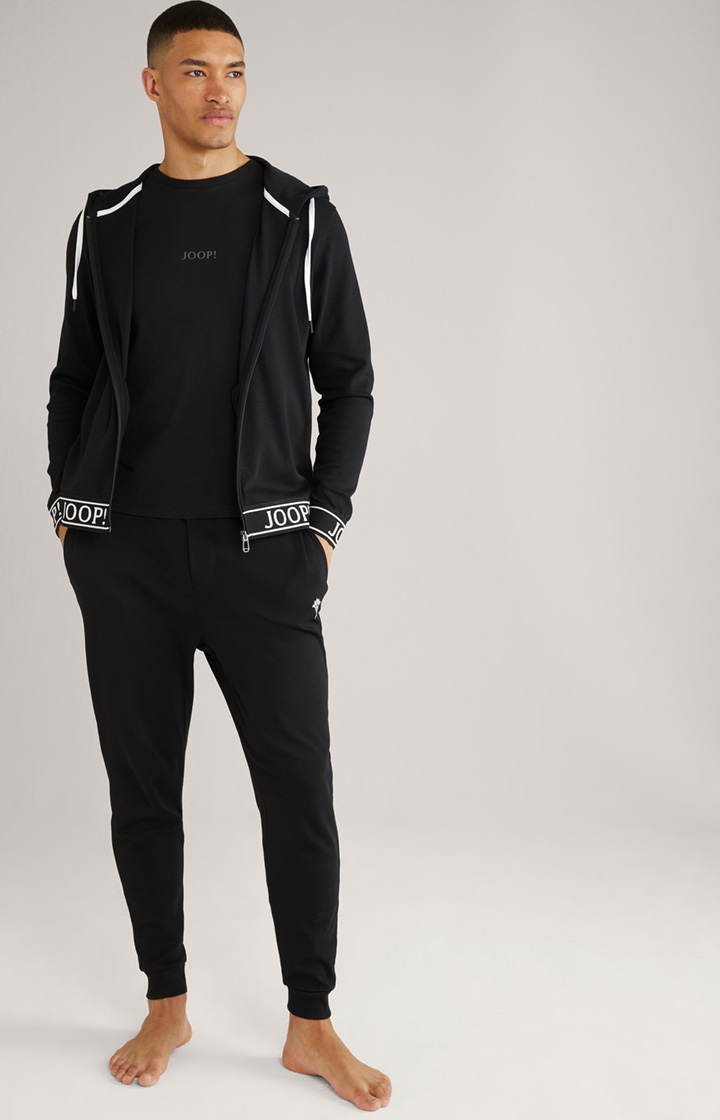 Loungewear Hose in Schwarz