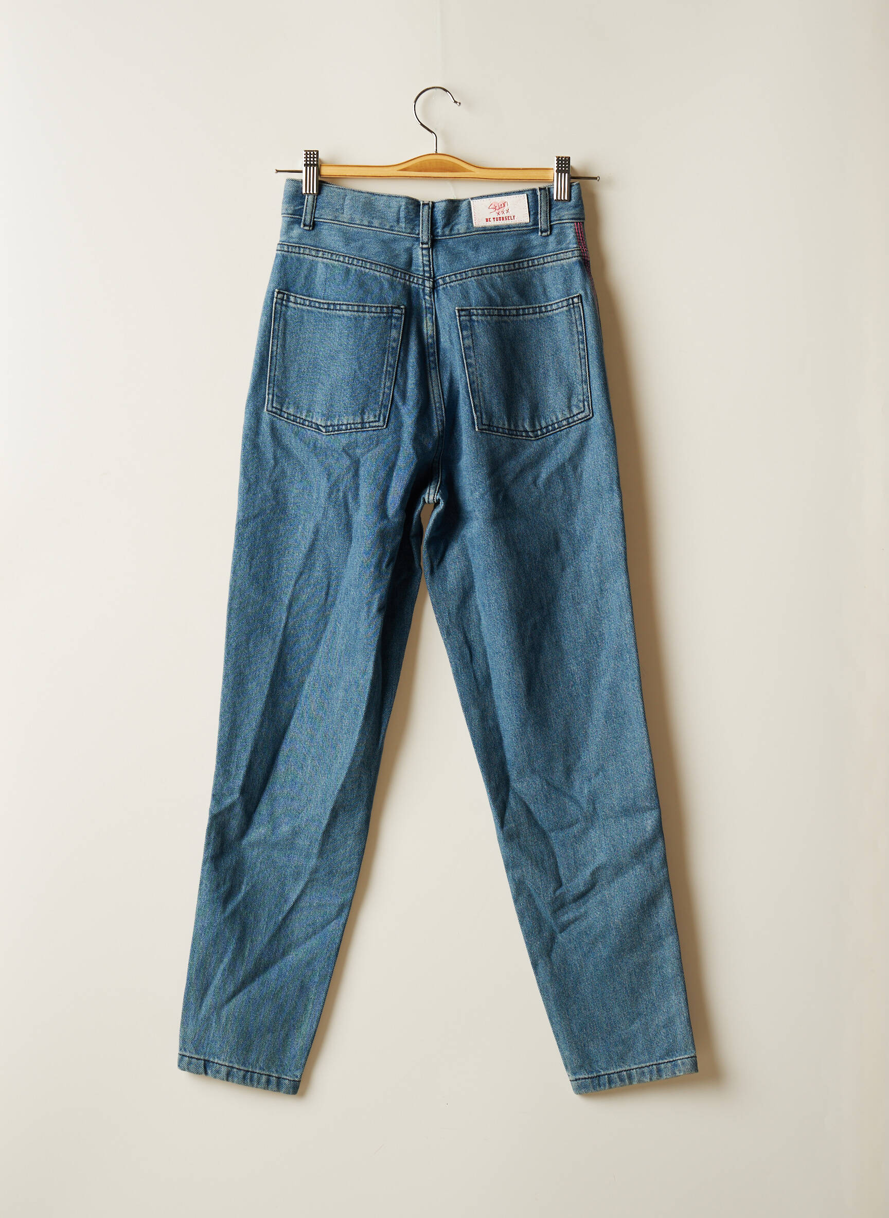 Stien Edlund Jeans Coupe Slim Femme couleur bleu