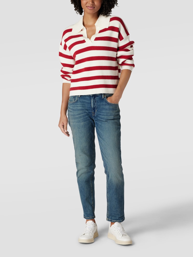 Relaxed Fit Jeans mit Reißverschluss in jeans