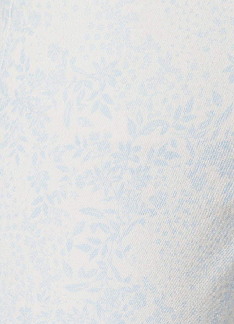 Calça jeans cropped de cintura alta e corte justo Phase Eight Cordelia com estampa floral.