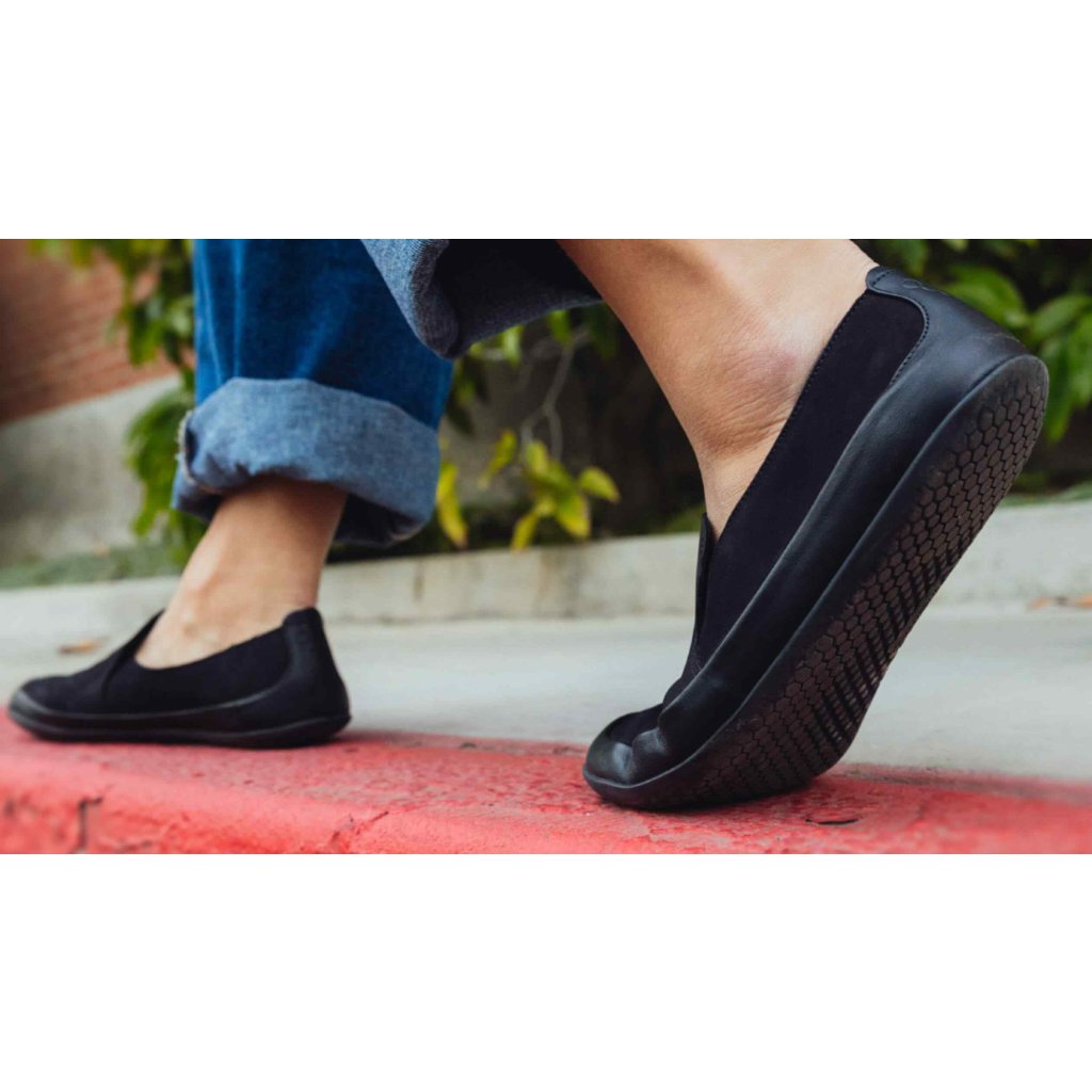 Vivobarefoot Opanka II L Black Slip-On Barfußschuhe