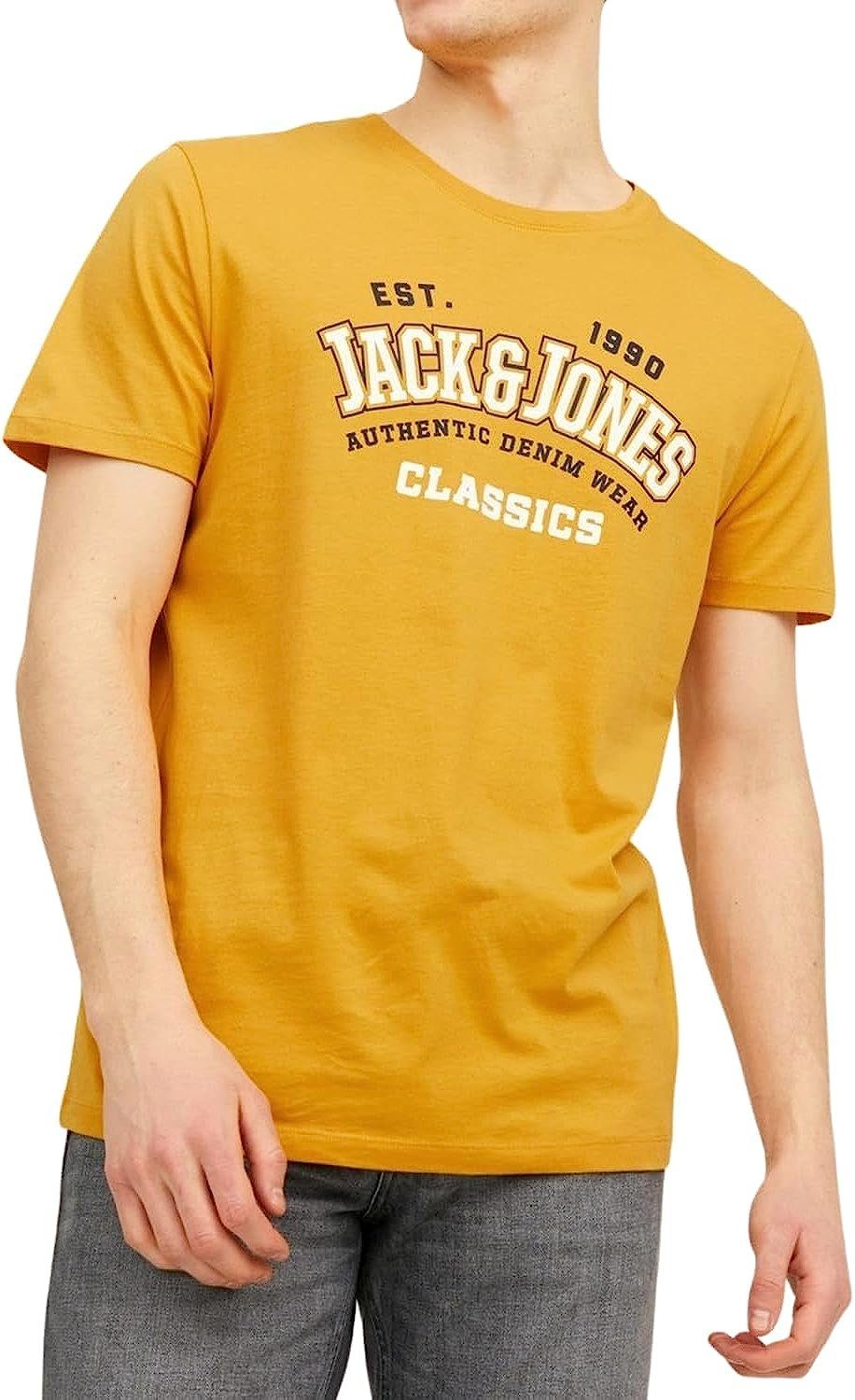 Jack & Jones Print-Shirt (5er-Pack) Shirts mit Aufdruck, aus Baumwolle