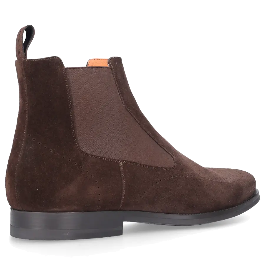 Santoni - Chelsea Boots 15083 Veloursleder - braun