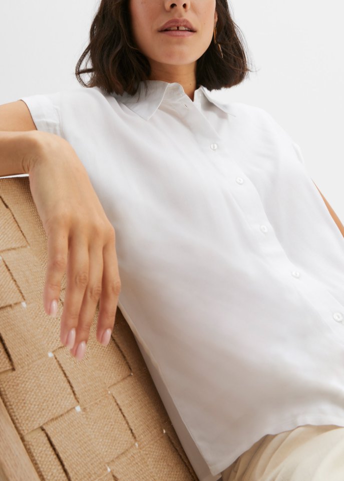 Bluse in Boxy-Form