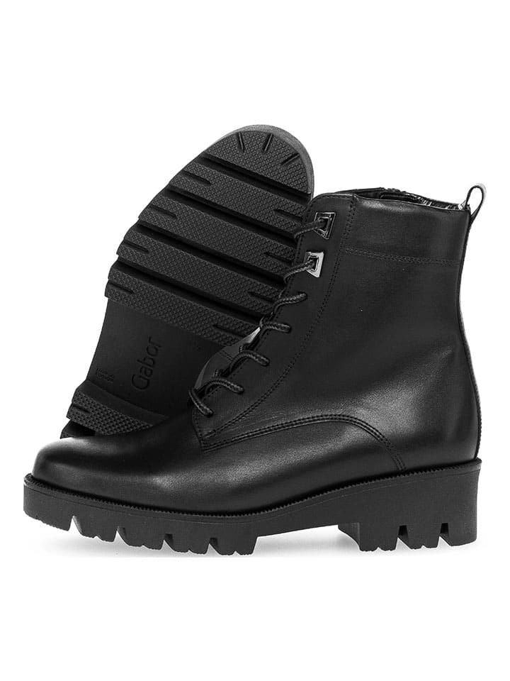 Gabor Leder-Boots in Schwarz günstig kaufen