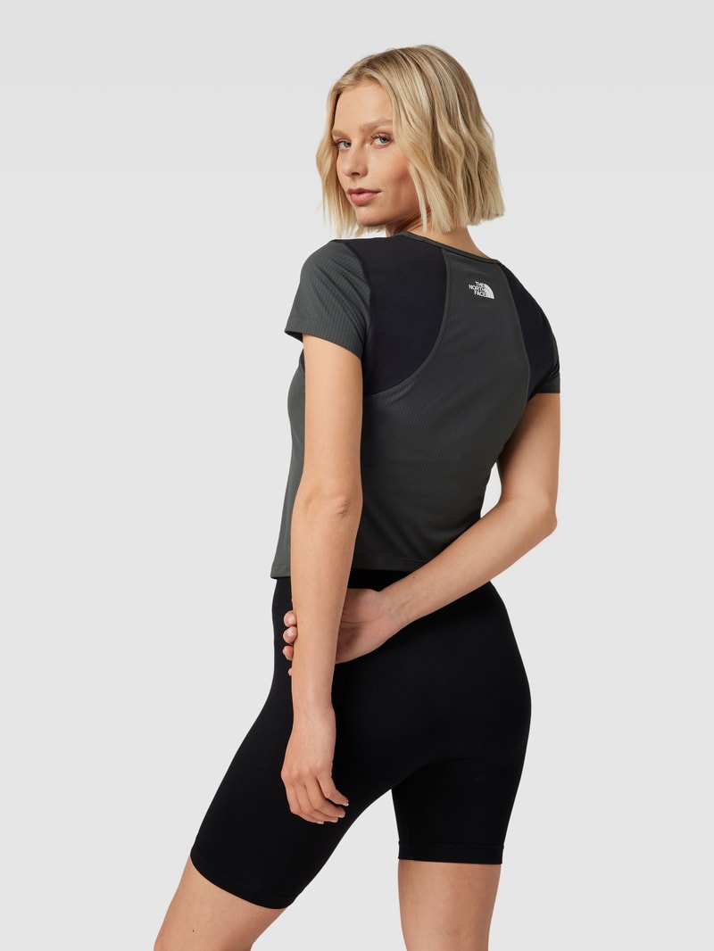 T-Shirt mit Label-Print Modell 'LIGHTBRIGHT' in graphit