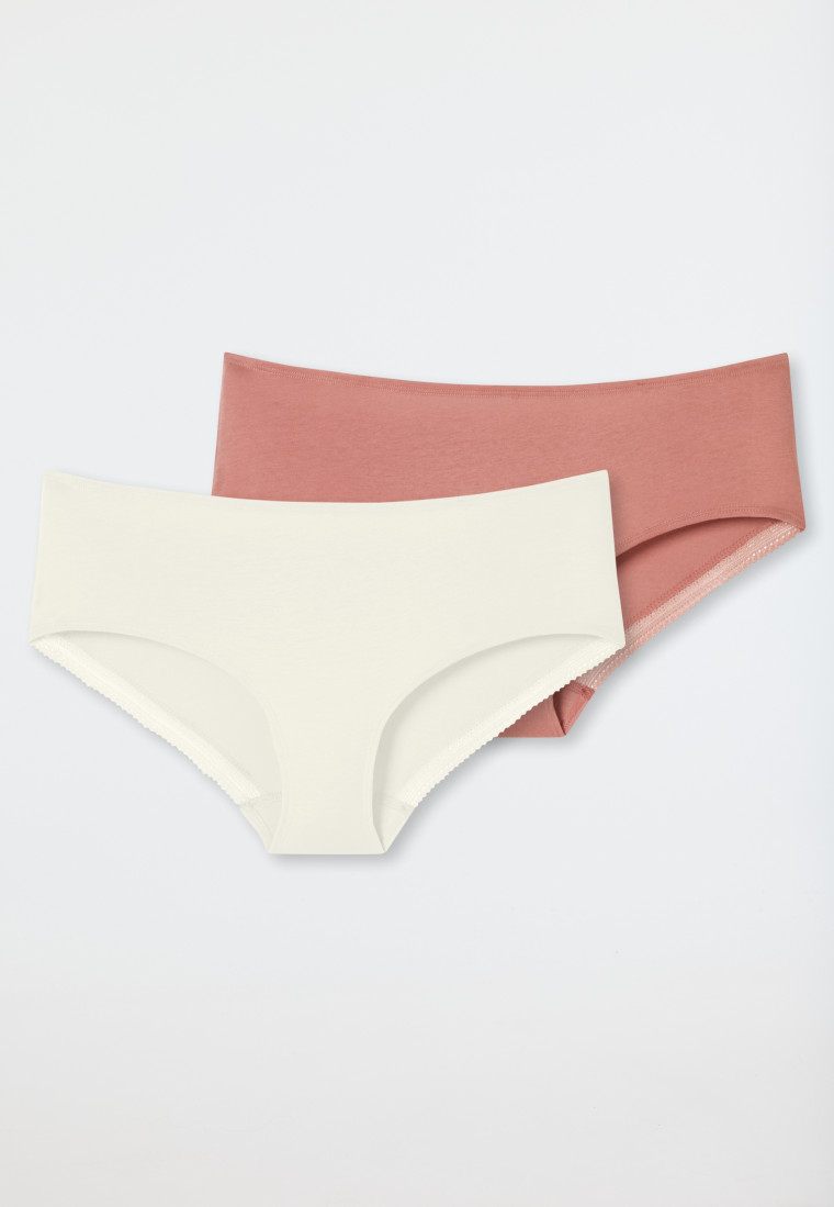 Pantys 2er-Pack beige/siena - Cotton Lace