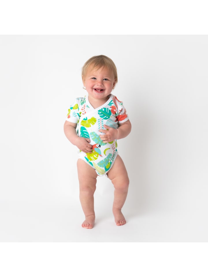 Schlummersack Bio Baby-Wickelbodys kurzarm 2er-Pack in Grün günstig kaufen