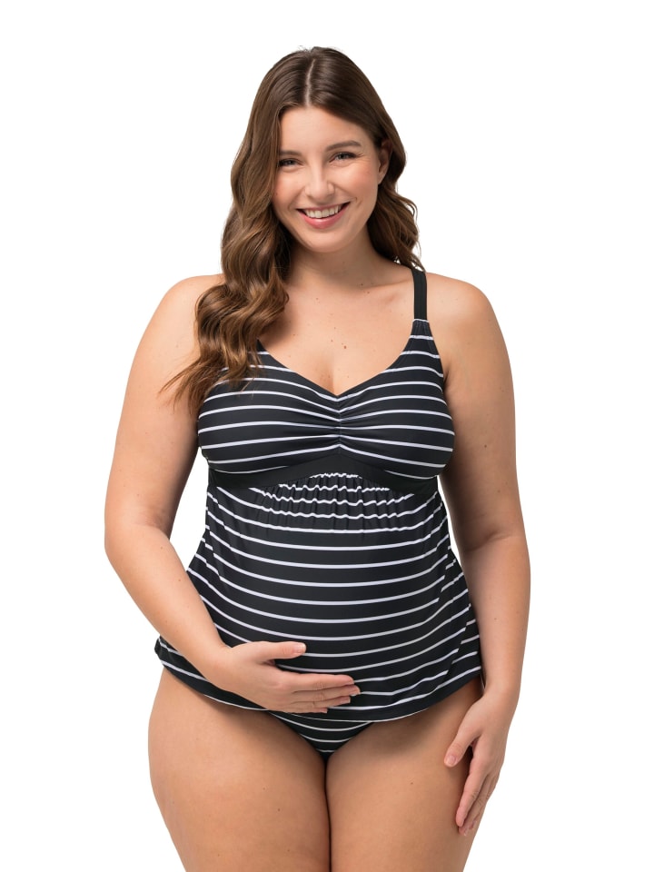 Ulla Popken Tankini in schwarz günstig kaufen