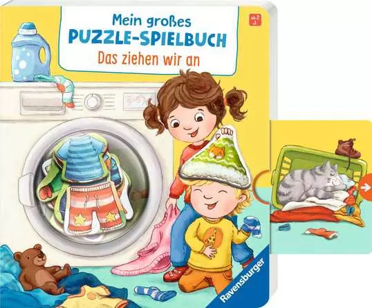 Mein großes Puzzle-Spielbuch: Das ziehen wir an