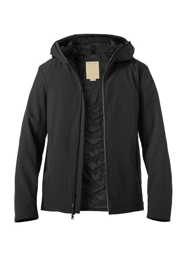 WOOLRICH, Daunenjacke Pacific, Softshell wasserabweisend, schwarz