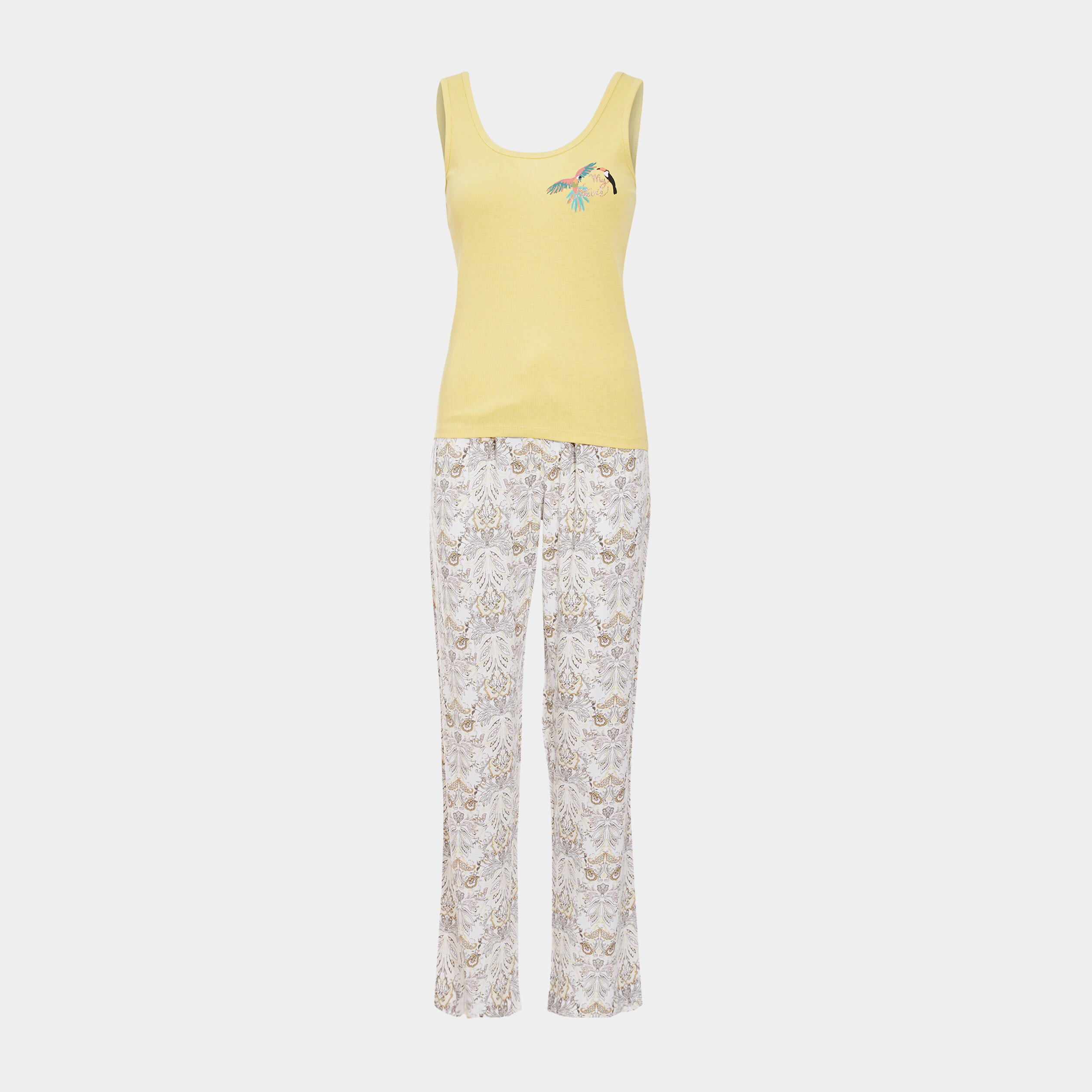 Ensemble de pyjama beige femme | La Halle