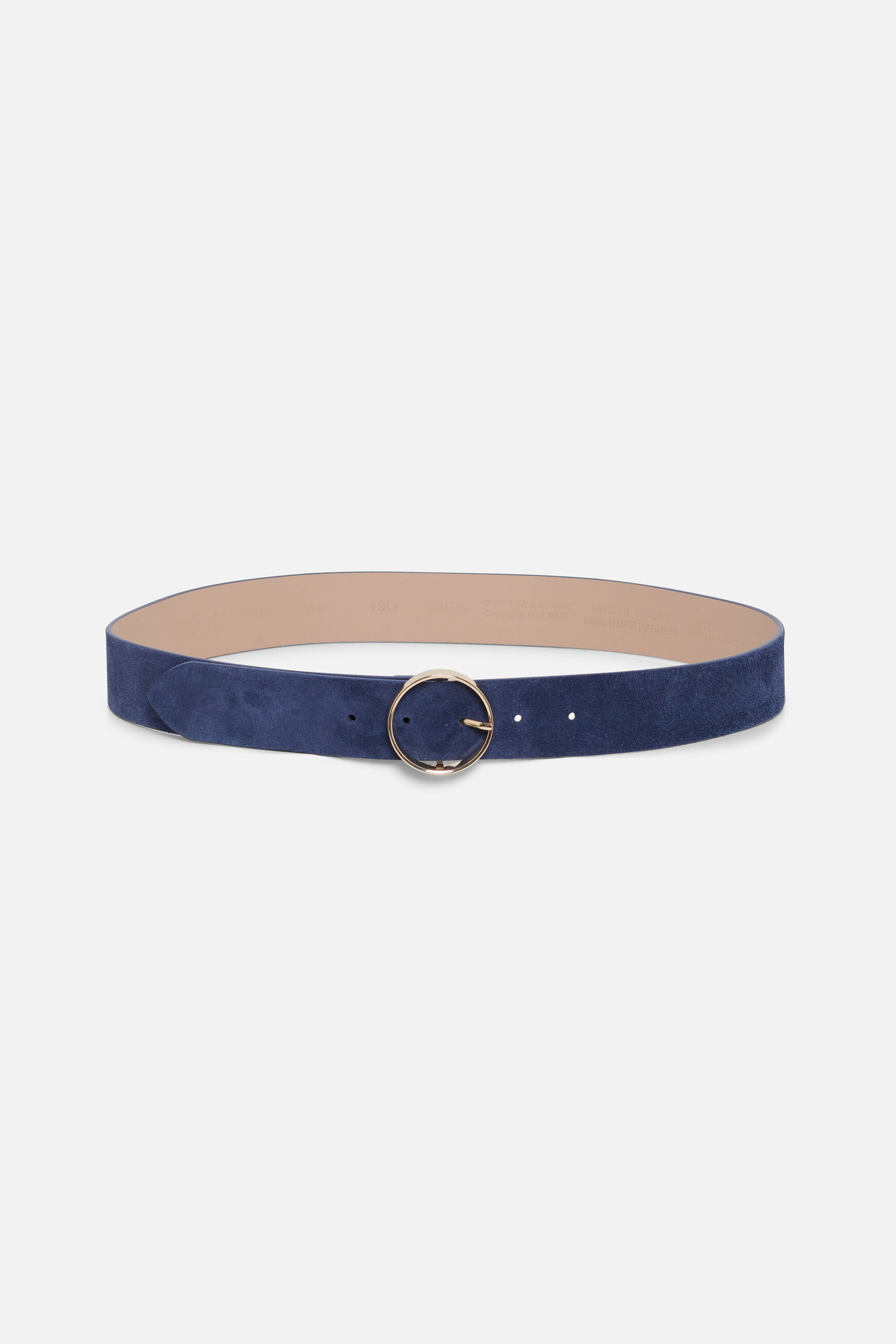 ceinture solene 100% cuir denim stone femme