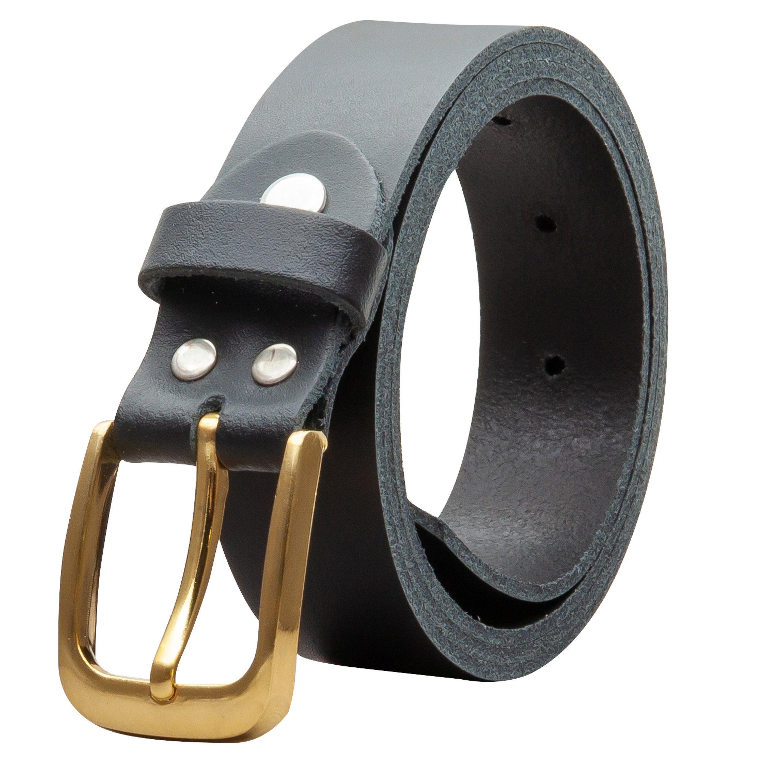 COLOGNEBELT Ledergürtel C16-SL Schlicht dennoch modern mit Dornschließe, MADE IN GERMANY