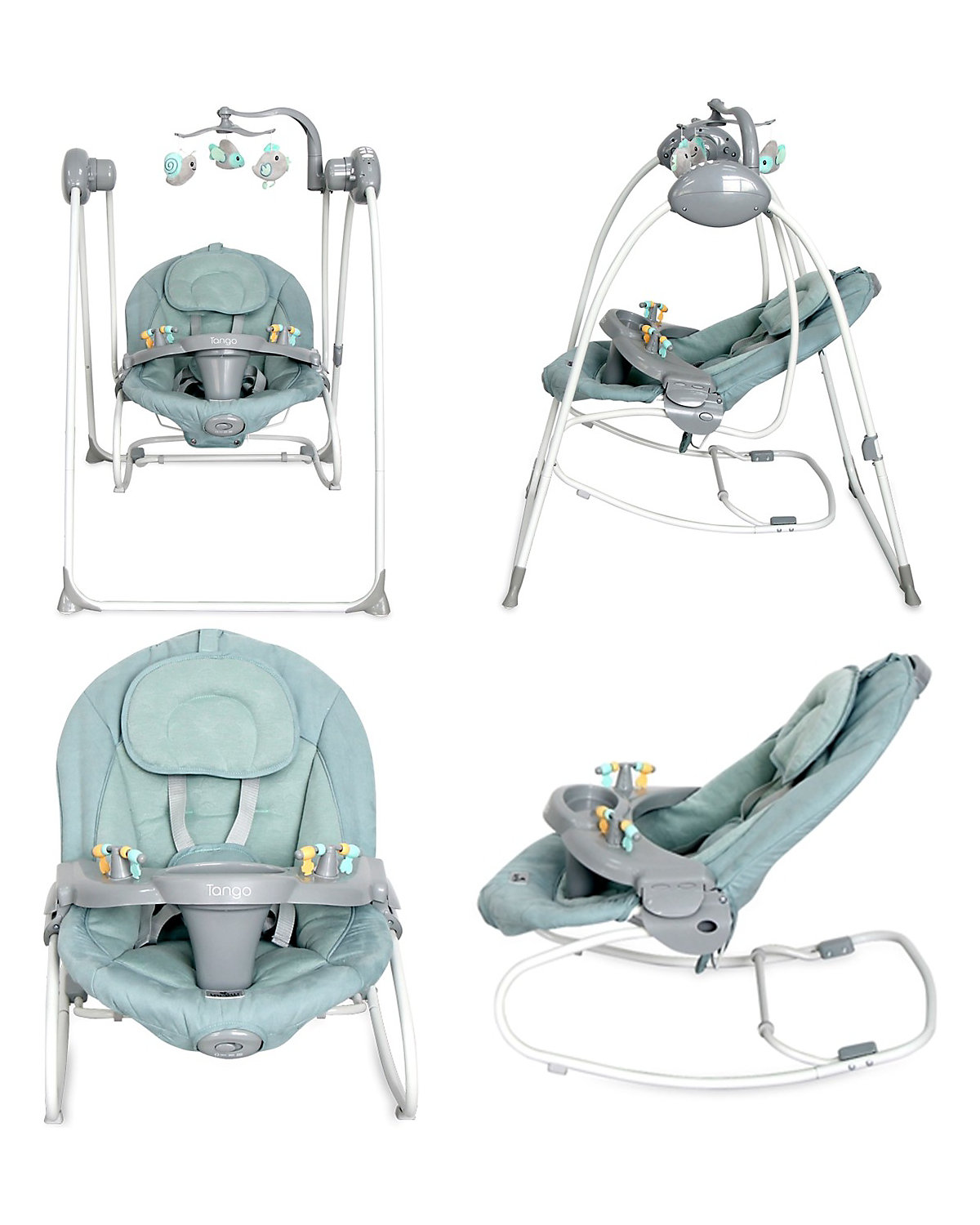 Babywippe Tango 2 in 1, Fernbedienung, MP3, Timer, Mobile Babywippen