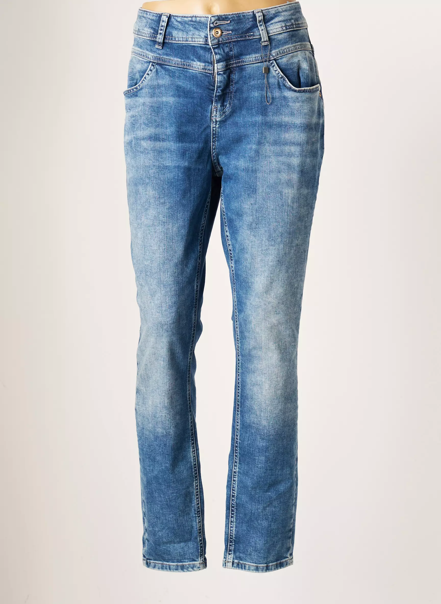 Street One Jeans Coupe Slim Femme couleur bleu