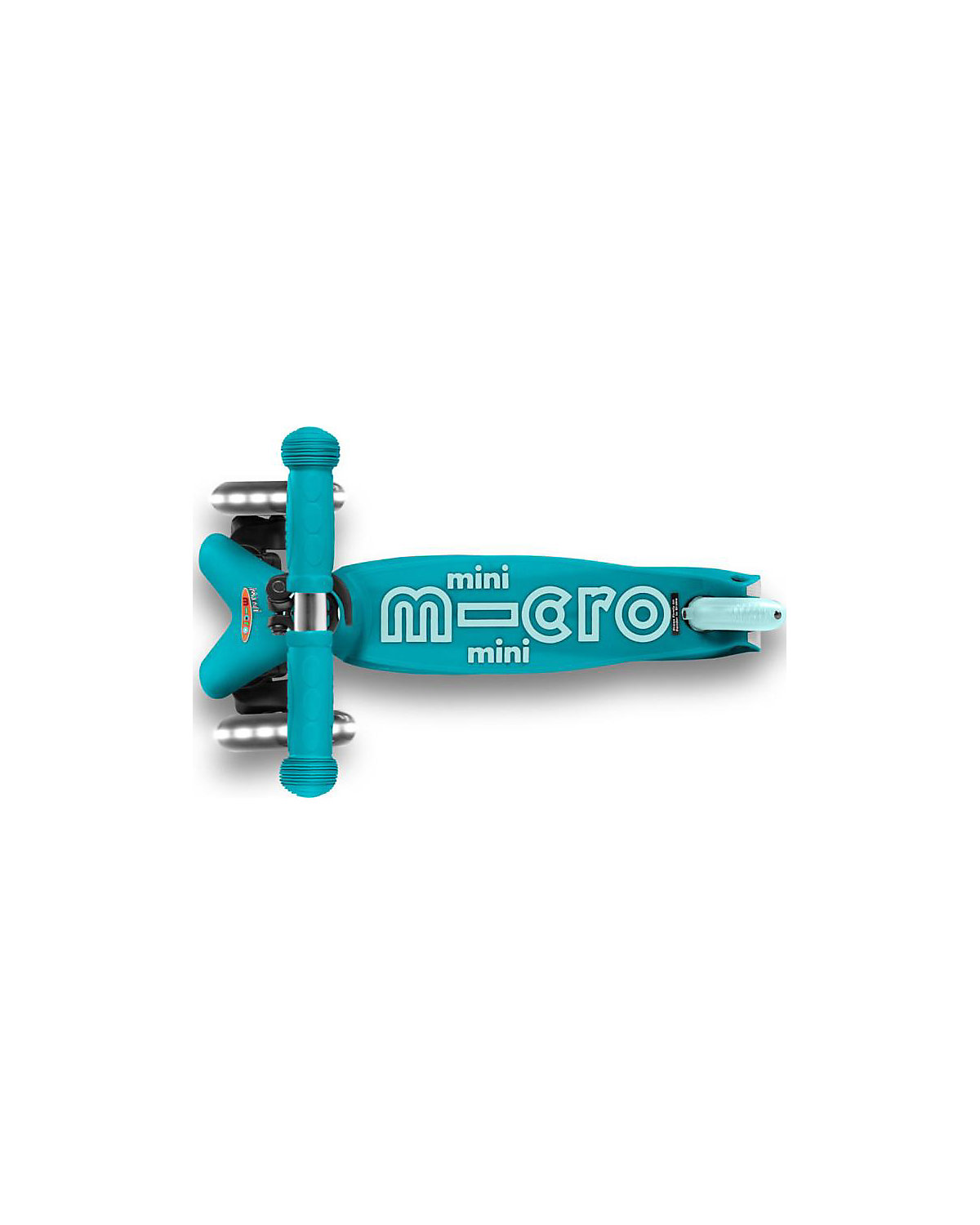 Kickboard mini micro deluxe LED aqua