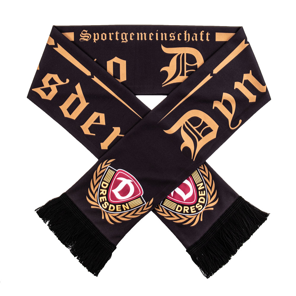 Seidenschal old school schwarz