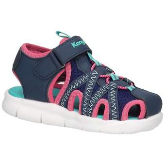KangaROOS K Lil EV Flat Sandale in blau