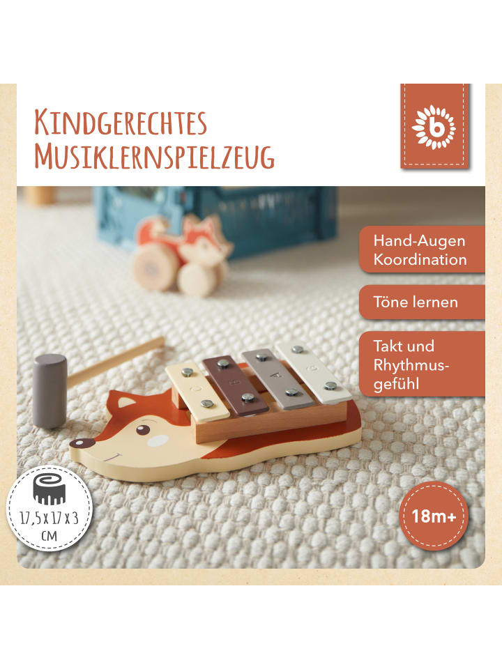 Bieco Spielwaren Xylophon Fuchs - ab 12 Monate in Braun günstig kaufen onesize