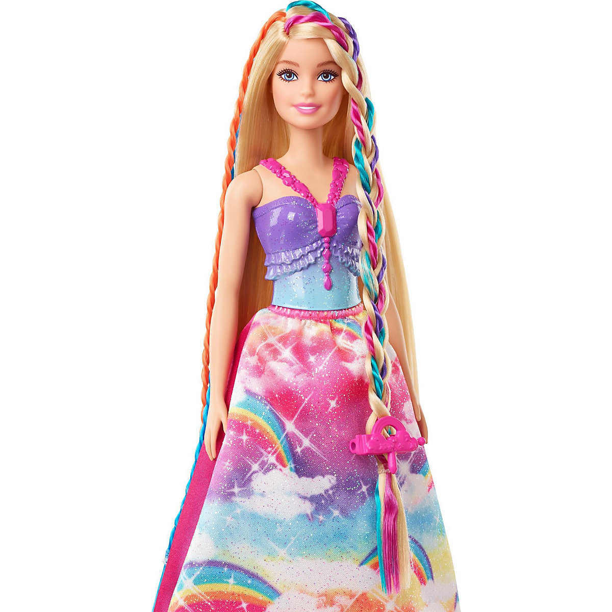 Barbie Dreamtopia Prinzessin Puppe inkl. Haare zum Flechten, Anziehpuppe