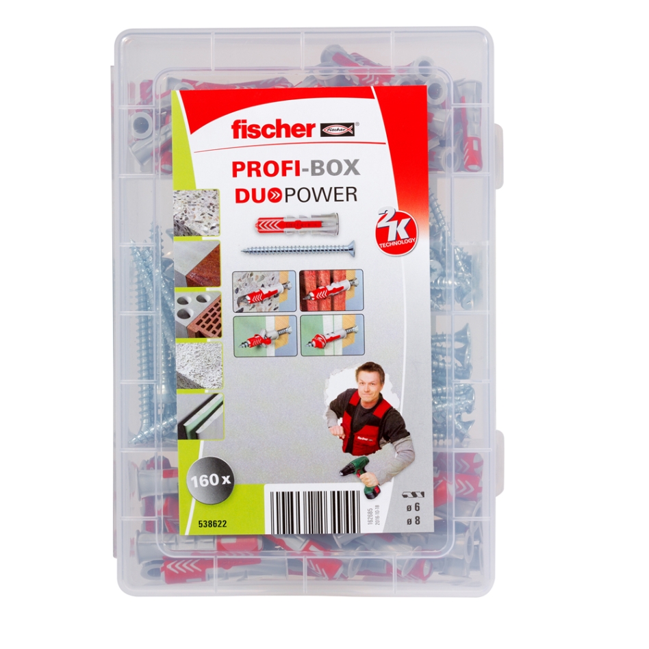 Fischer 538622 Meister-kutija DUOPOWER + vijak 80 dijelova