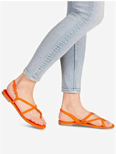 TAMARIS Riemchen Sandalen orange TAMARIS TREND