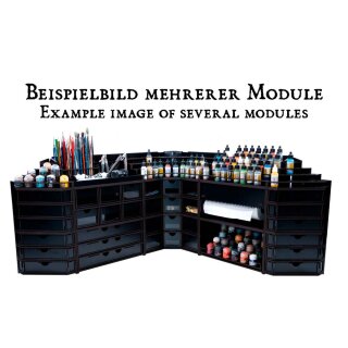 Black Paint Rack: Eckteil Regal