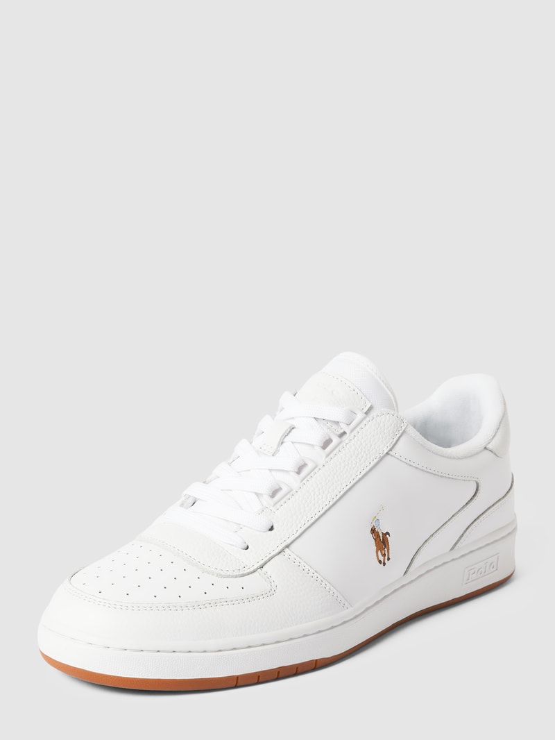 Sneaker mit Label-Details in weiß