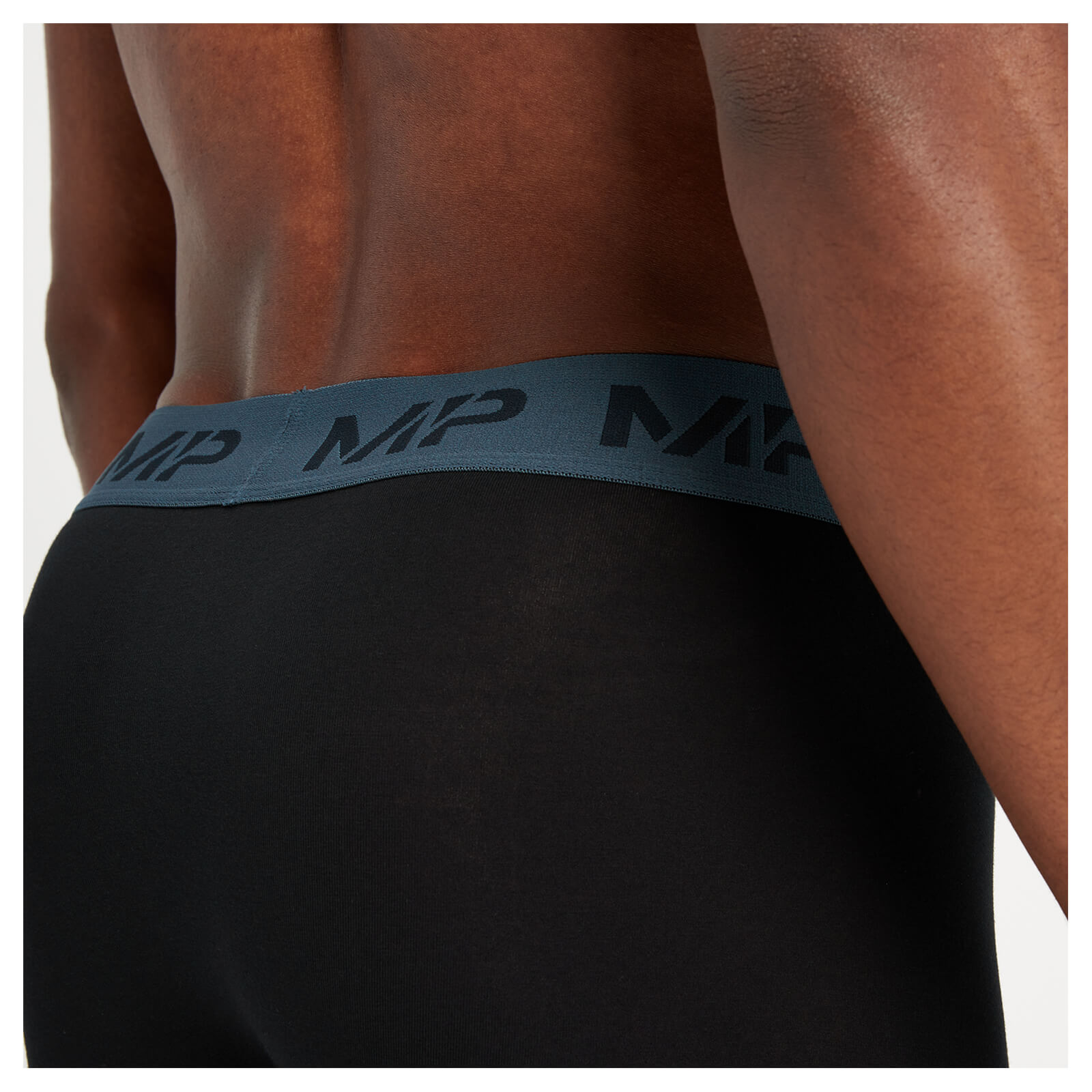 Boxers à ceinture colorée MP pour hommes  – Noir/Bleu fumé/Bleu galet/Gris foncé