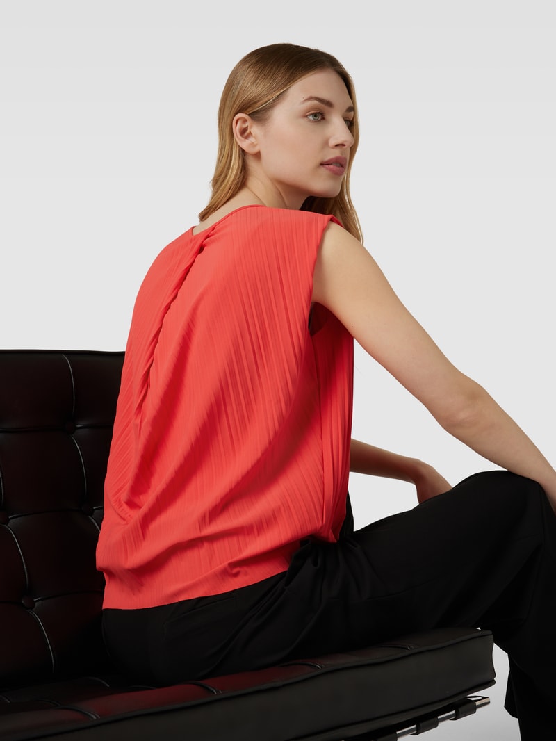 Blusenshirt mit Plisseefalten Modell 'Bestprice' in rot