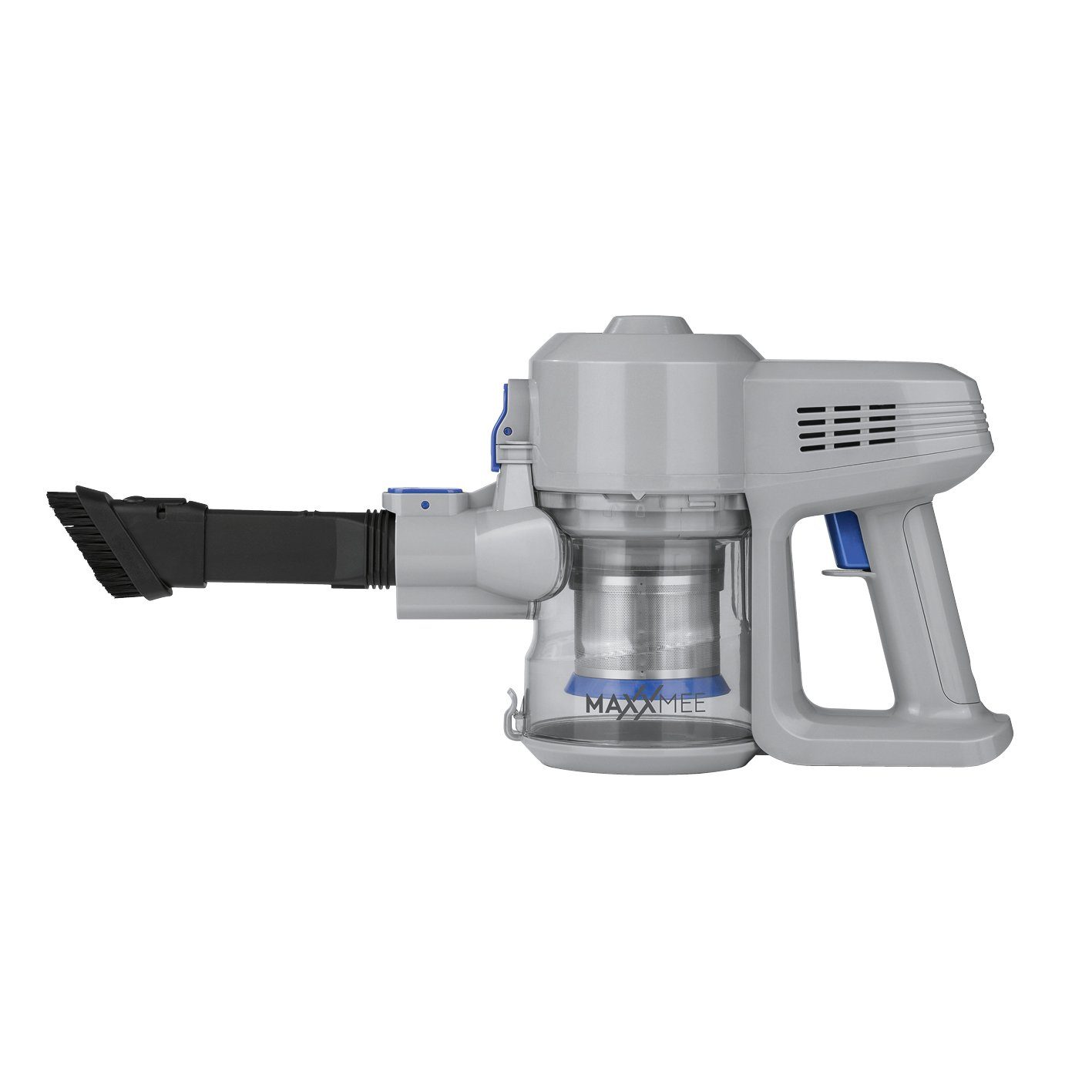 MAXXMEE Zyklon Hybrid Staubsauger Akku-Zyklon-Staubsauger hellgrau/blau 120W