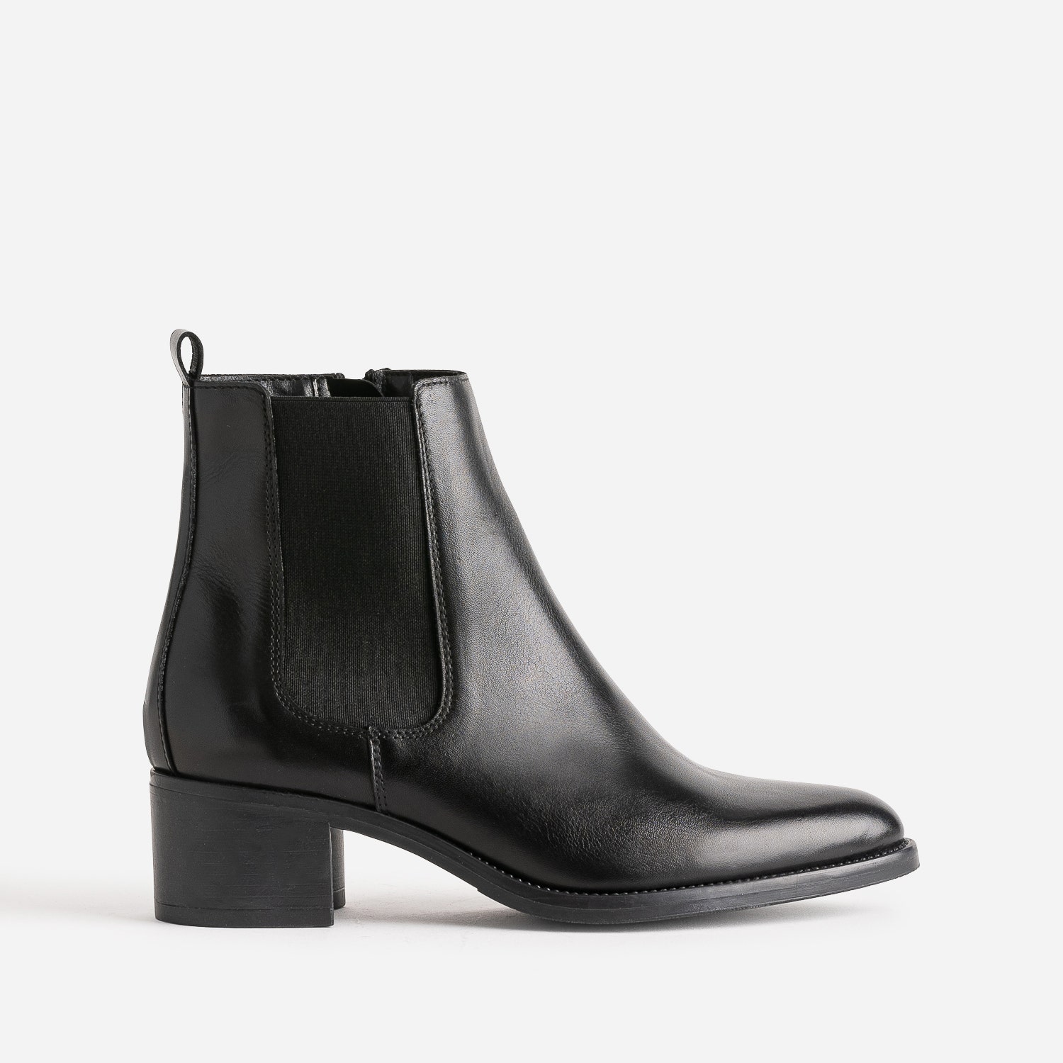 Boots noir en cuir