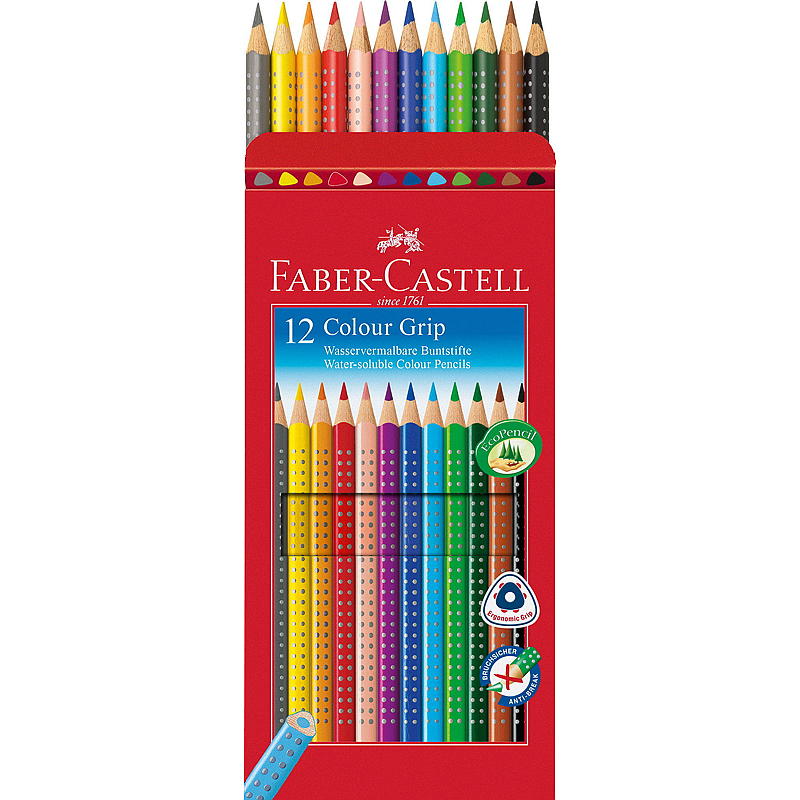 Faber Castell Fargeblyant Grip 12 stk FC