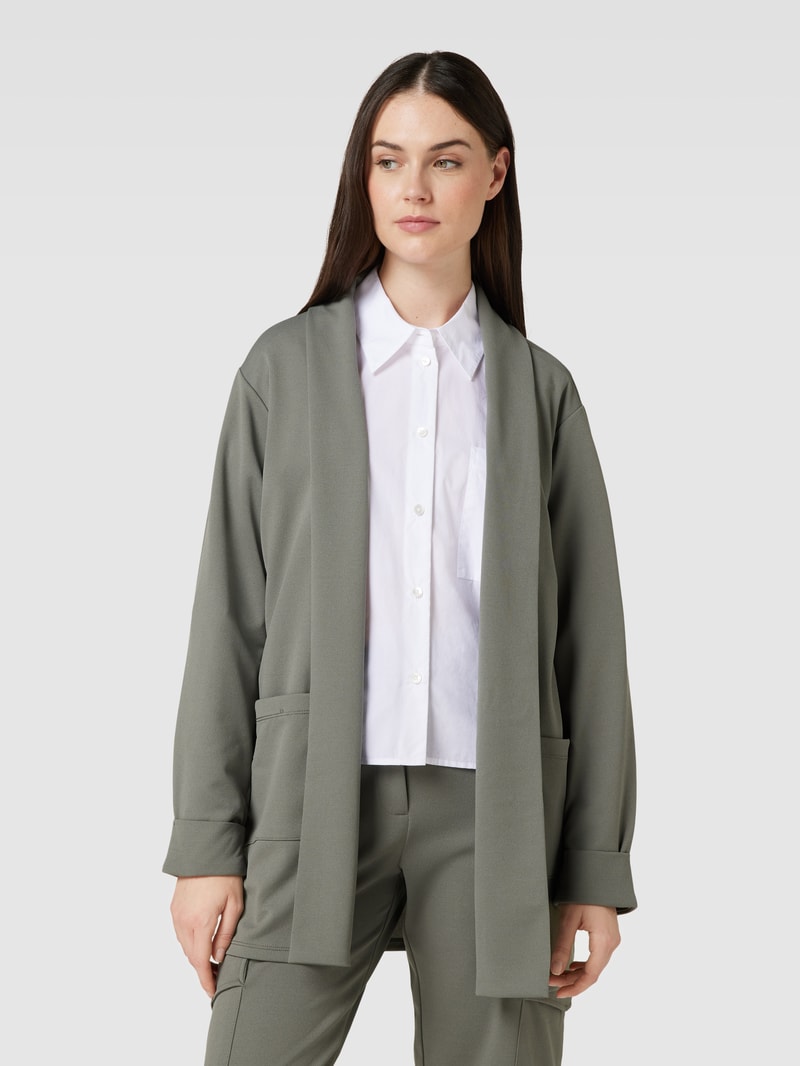Blazer mit Schalkragen Modell 'Siham' in schilf