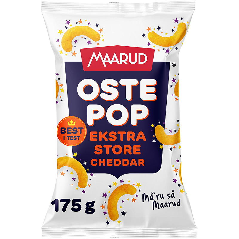 Maarud Ostepop 175 g xl real cheddar Maarud