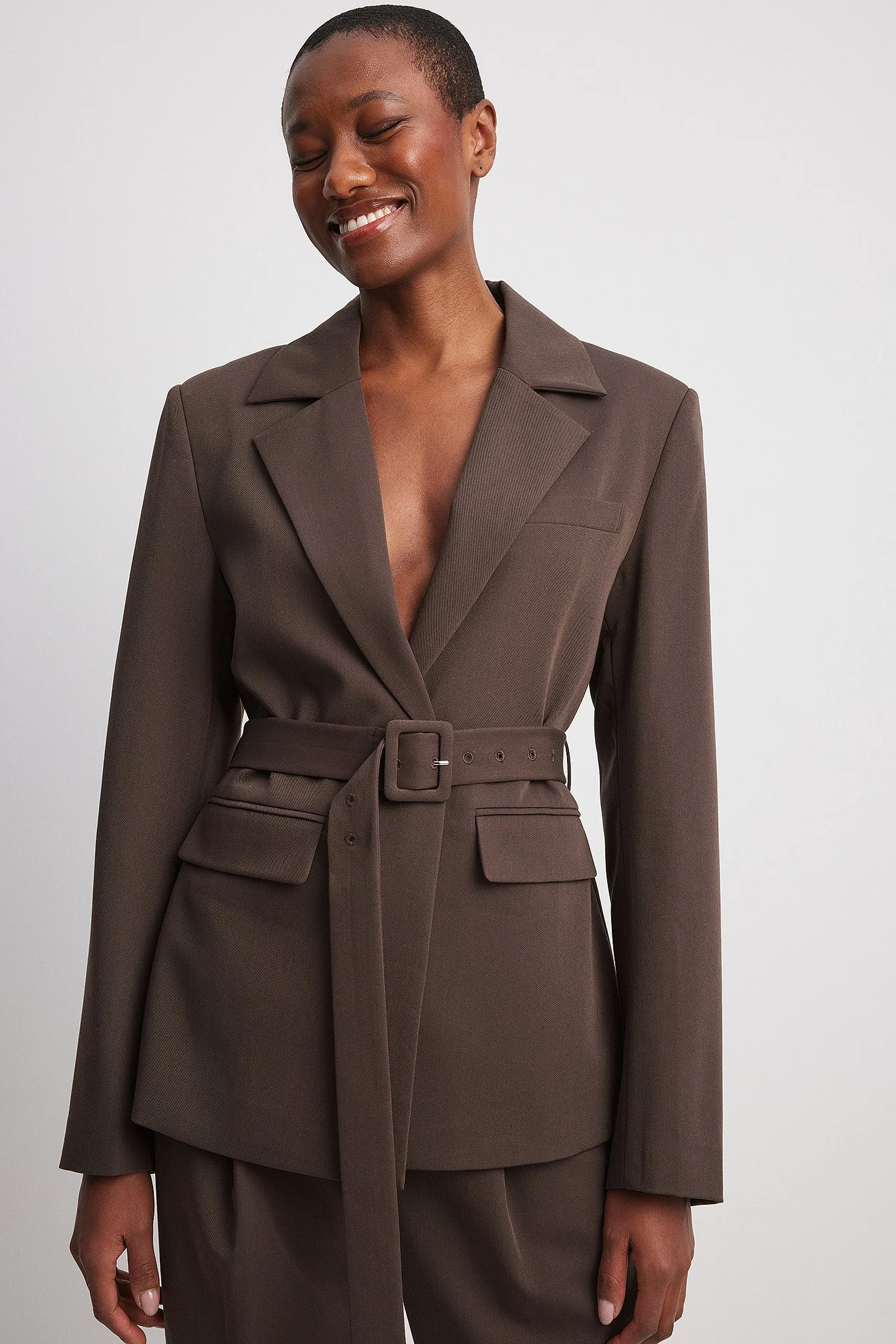 Oversize-Blazer mit Rückendetail