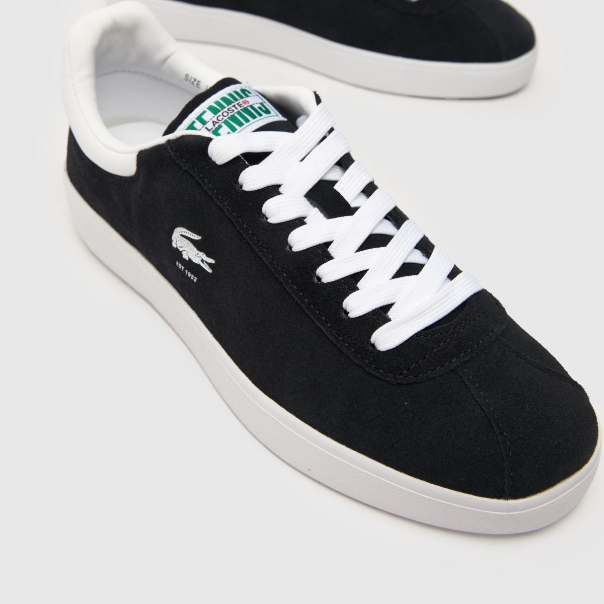 Lacoste baseshot sportcipők fekete-fehérben