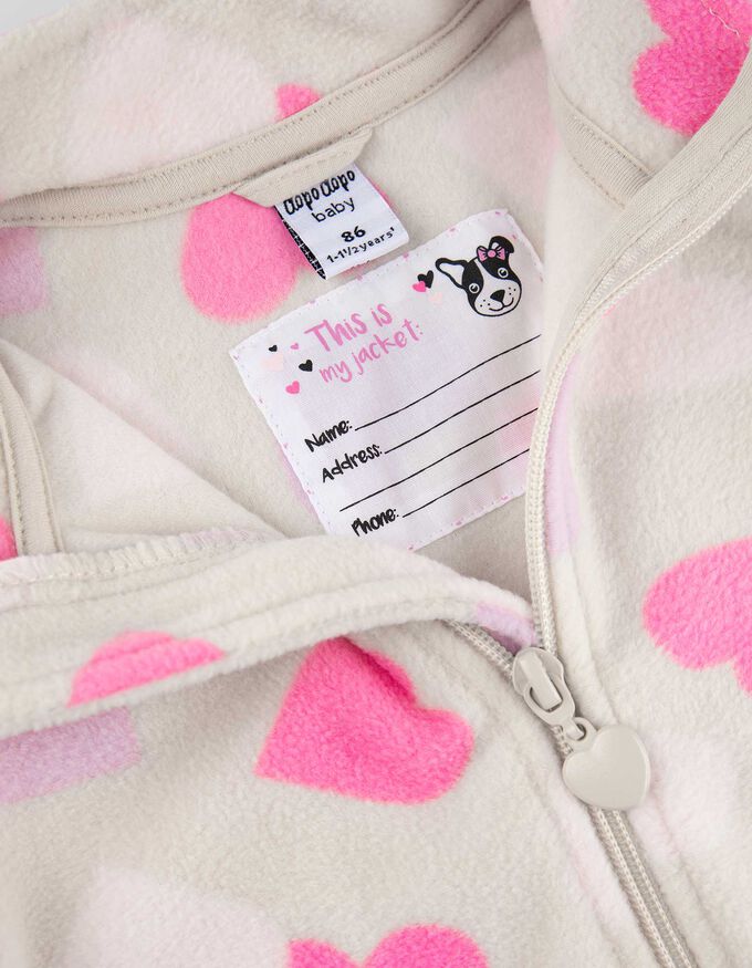 Fleecepullover - Allover-Print