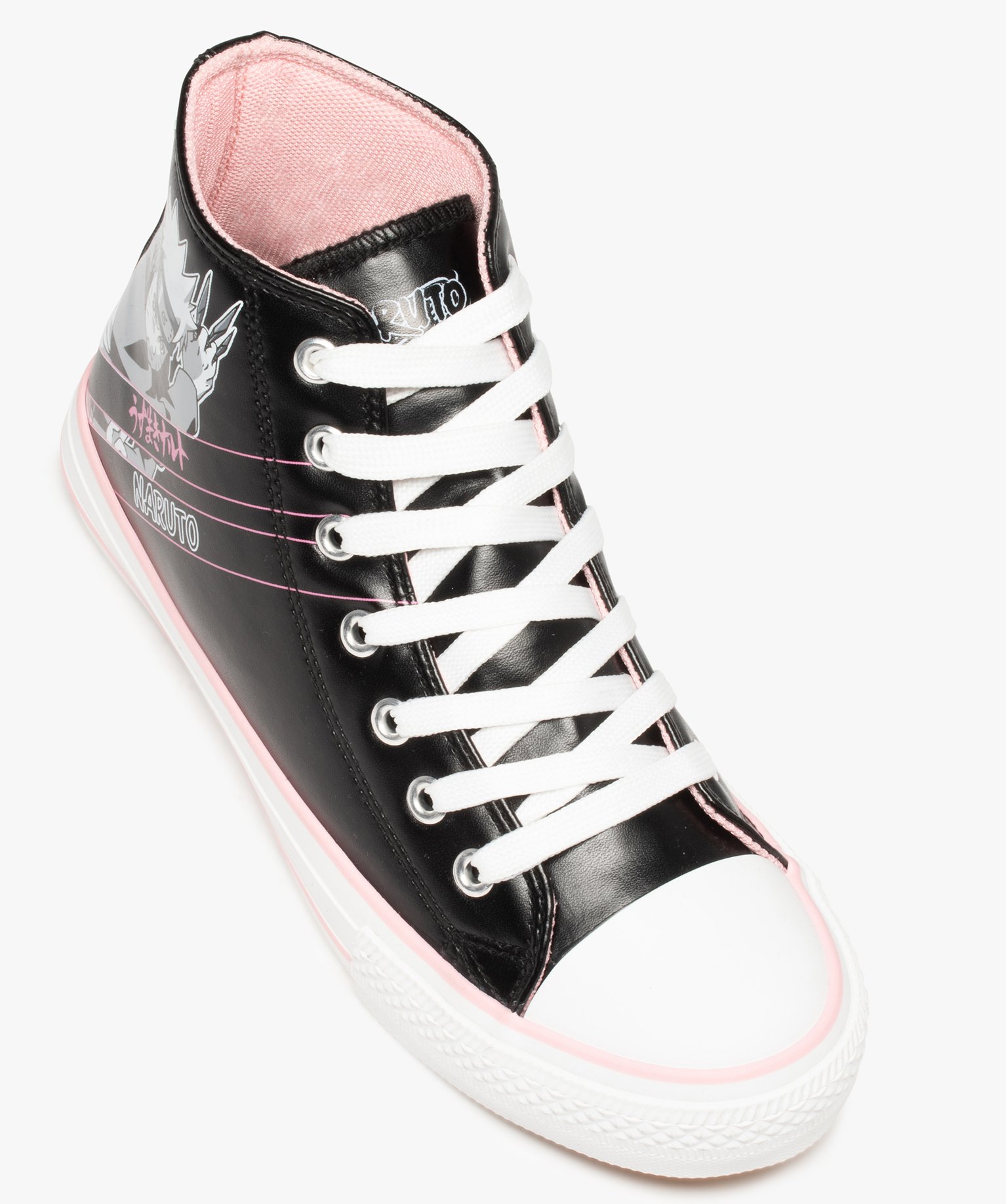 Baskets femme montantes - Naruto noir | GEMO