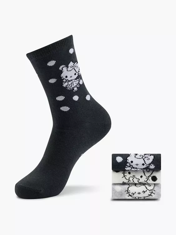 HELLO KITTY 3er Pack Socken