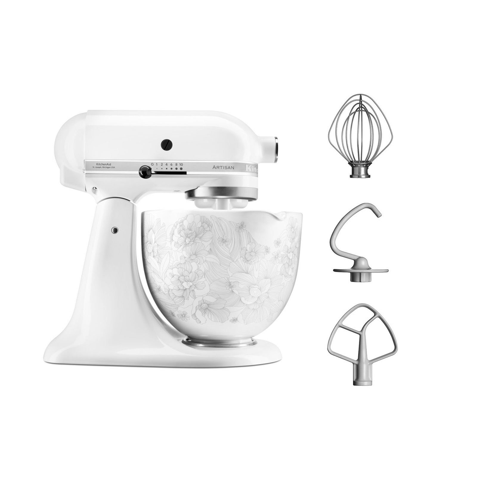 KitchenAid Multifunktions-Küchenmaschine 5KSM156WFEWH