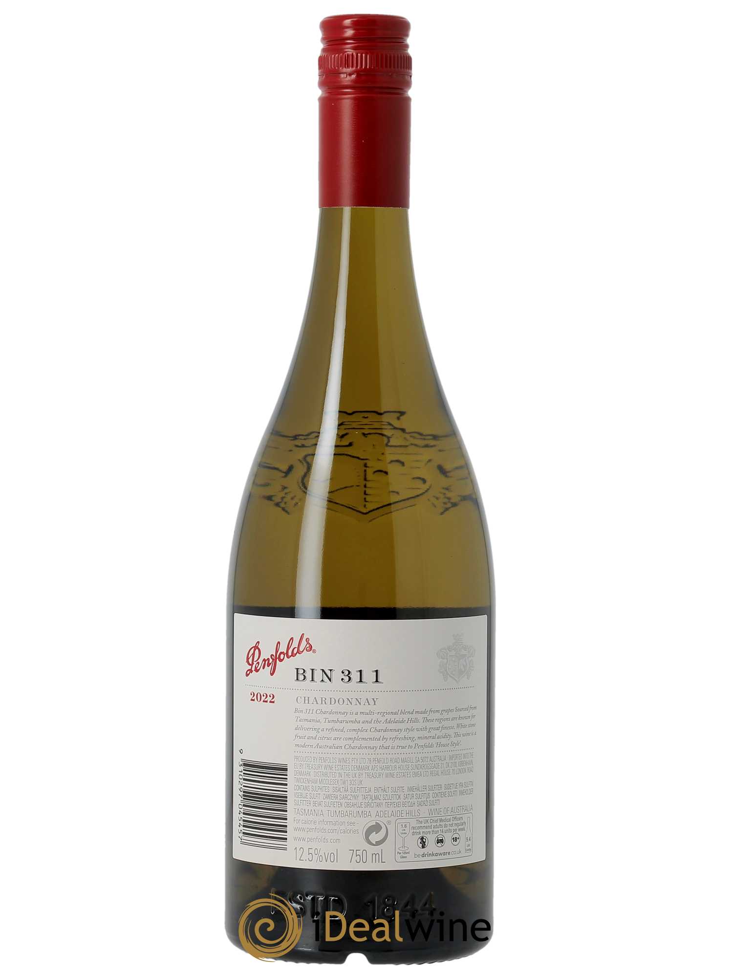 Australie Penfolds Wines Bin 311 Chardonnay  2022 - Lot de 1 Bouteille
