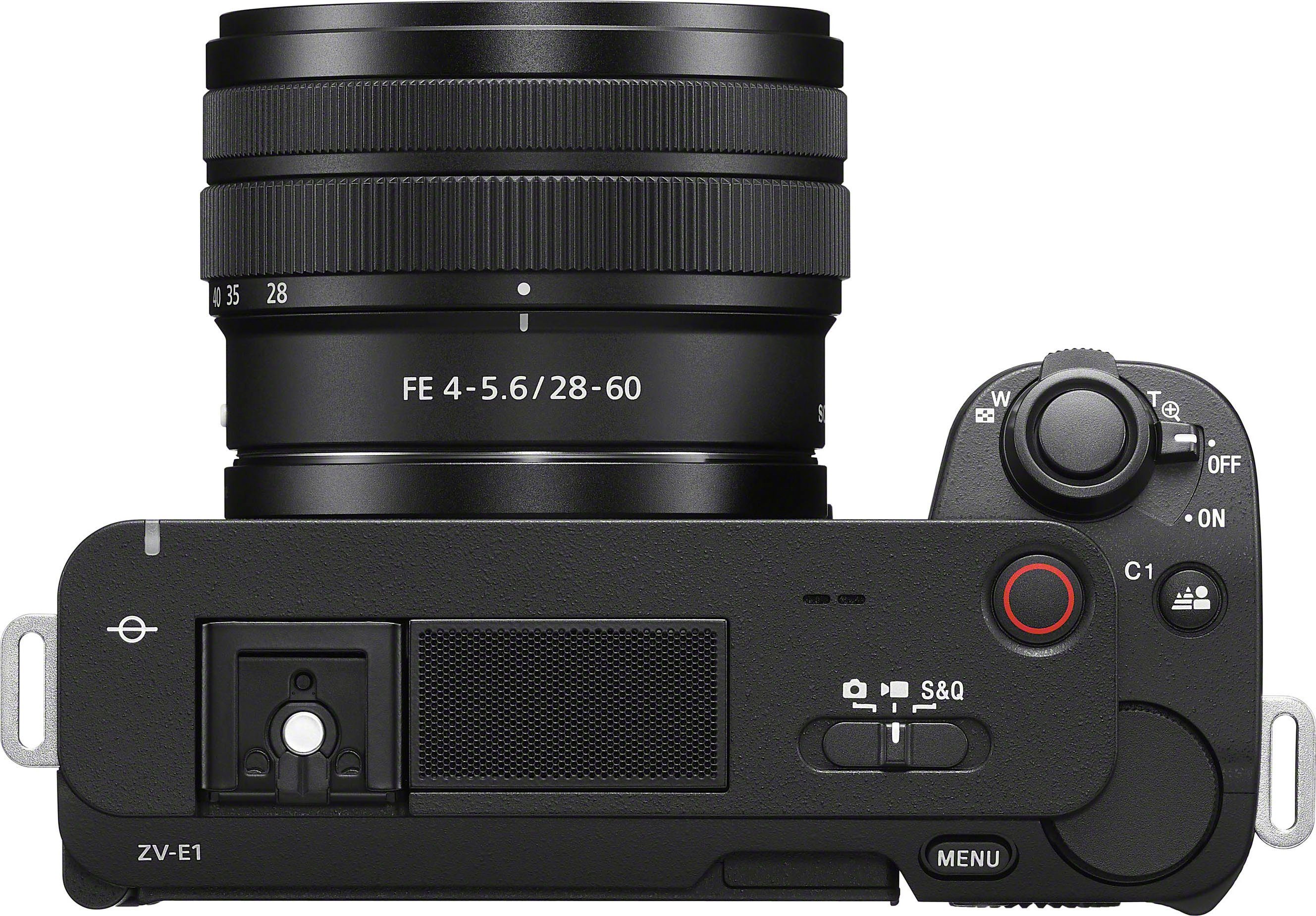 Sony ZV-E1L inkl. SEL-2860 Kit Systemkamera (28–60-mm-Zoomobjektiv, 12,1 MP, Bluetooth, WLAN)