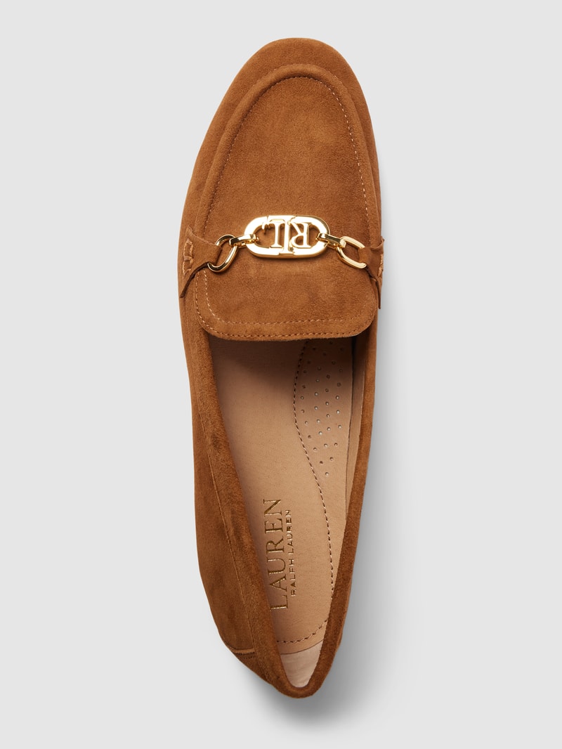 Penny-Loafer aus Leder Modell 'AVERI' in camel