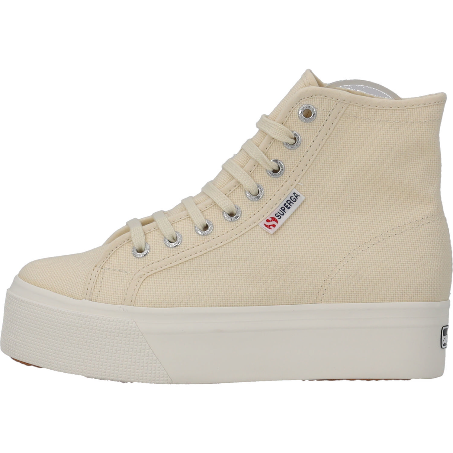 Superga 2708 Hi Top S41273W, Sneakers High, Damen, beige - eggshell