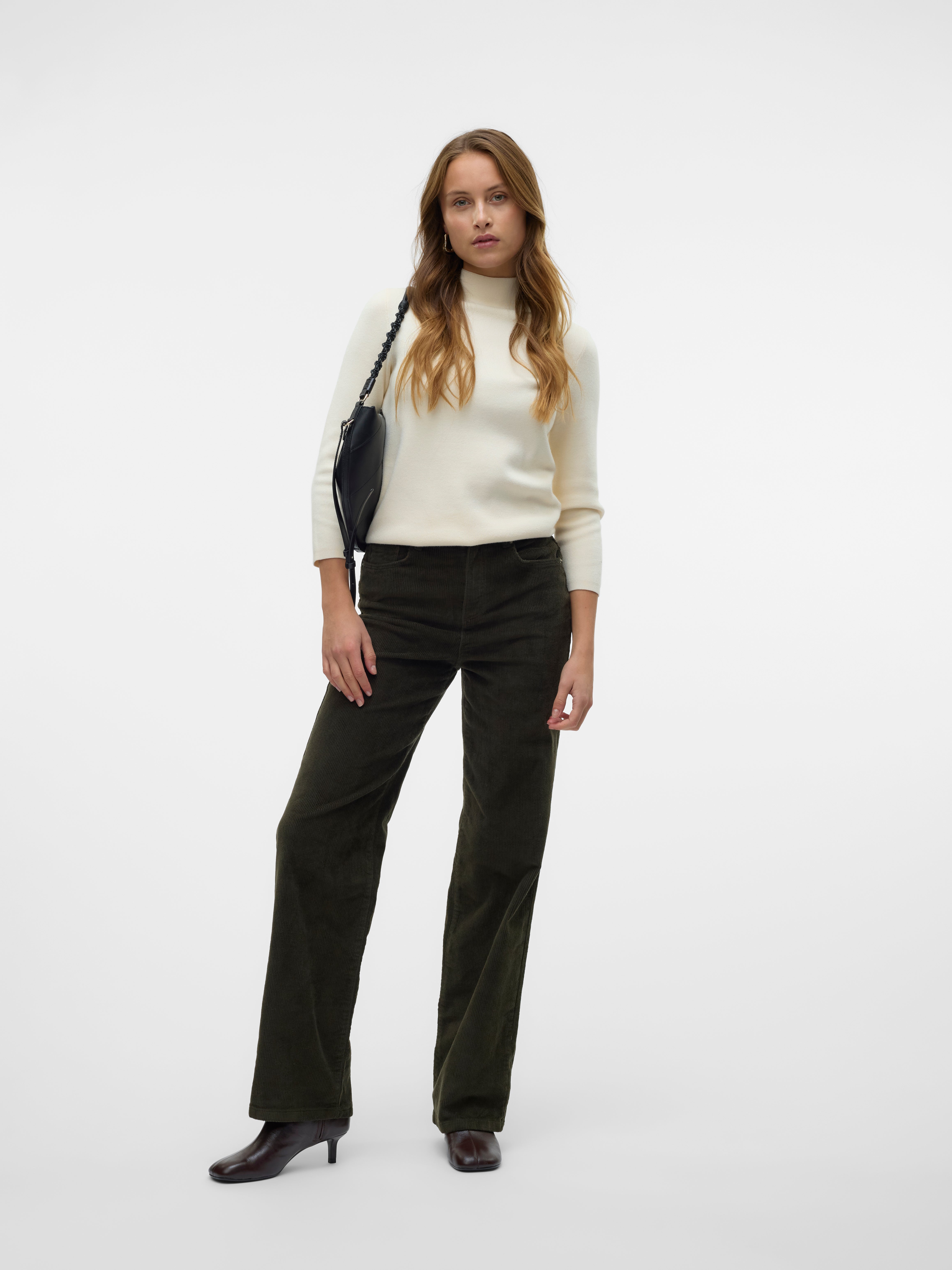 VMTESSA Hohe Taille Weit geschnitten Jeans